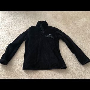 Plain Black Patagonia Quarter Button Up